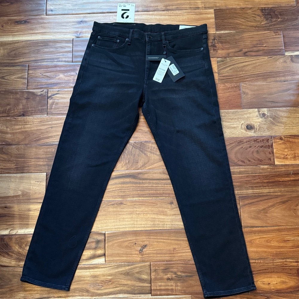 rag & bone Men's Washed Black Jeans